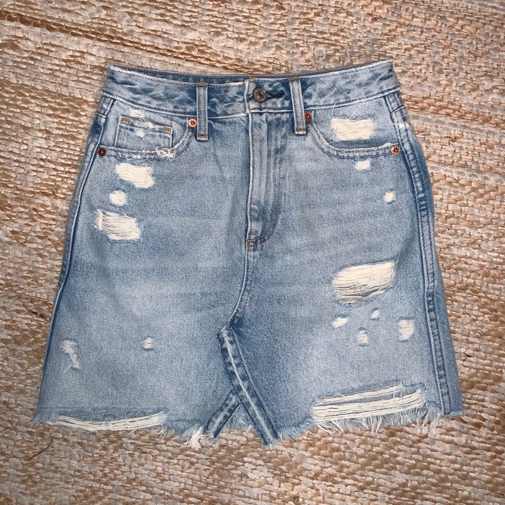 Blue jean skirt!